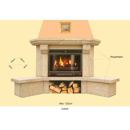 REVEST.CHIMENEA ESQUINA MOD.CH83E LOFRE